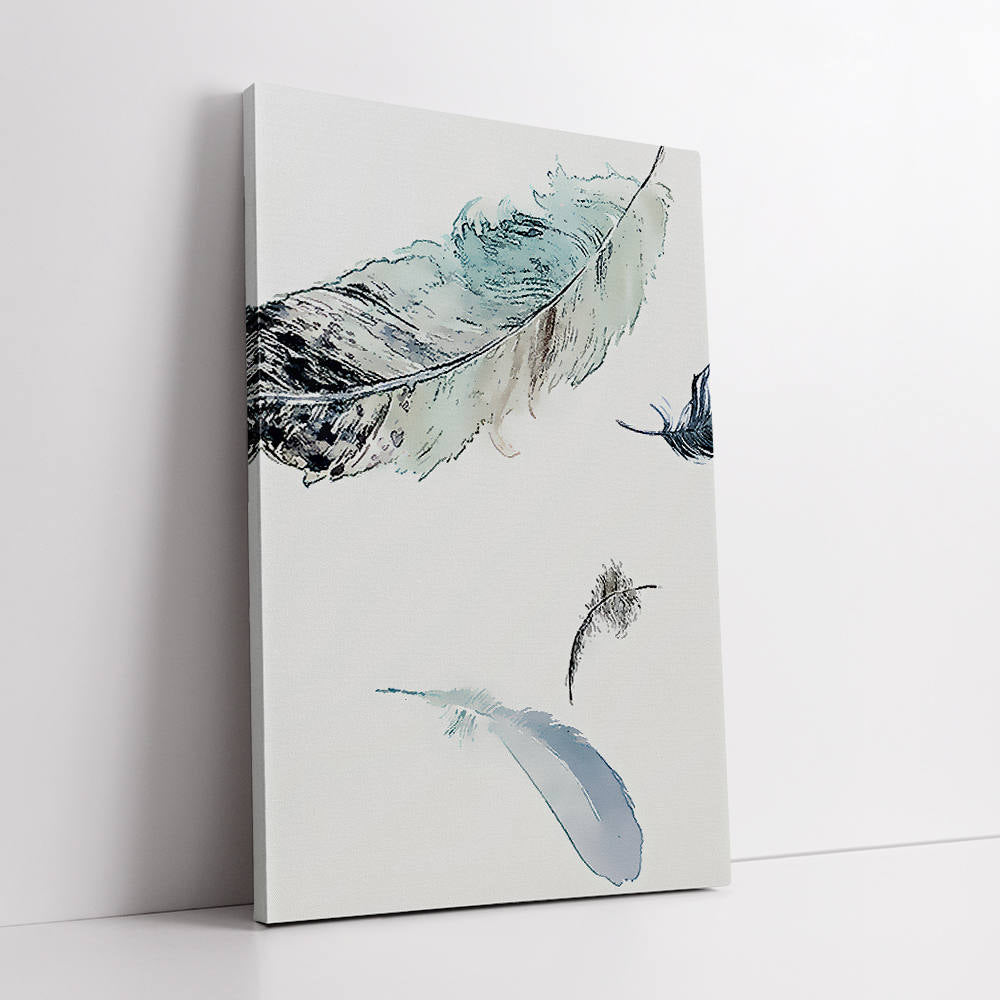 Minimalist Pastel Color Feathers