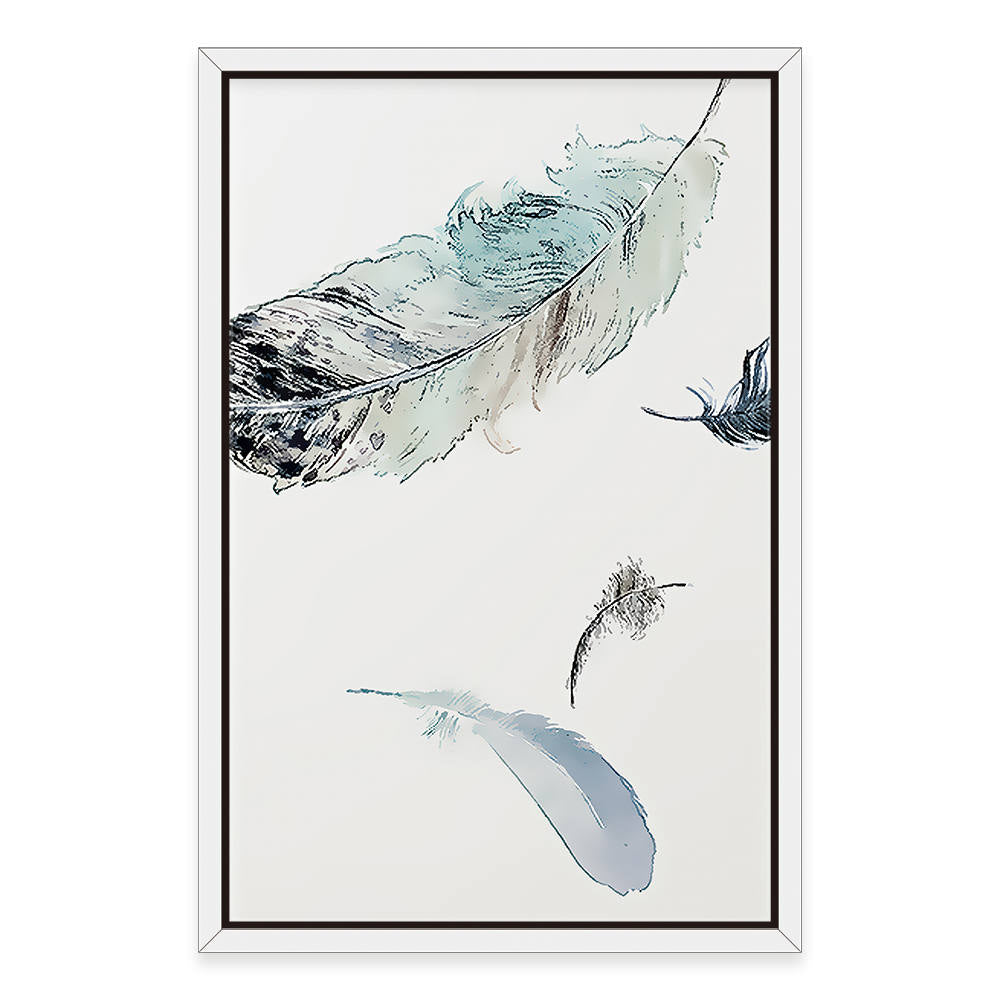 Minimalist Pastel Color Feathers