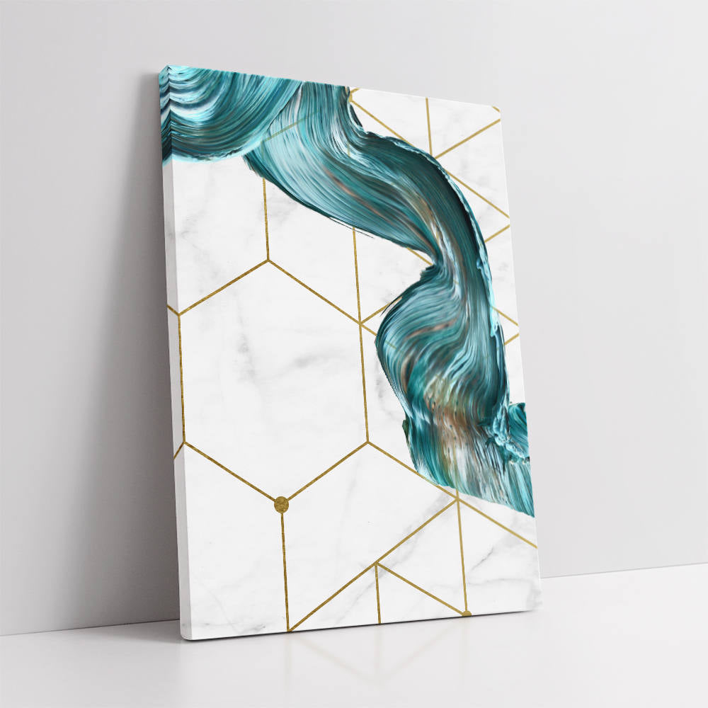 Geometric Pattern with a Splash Color