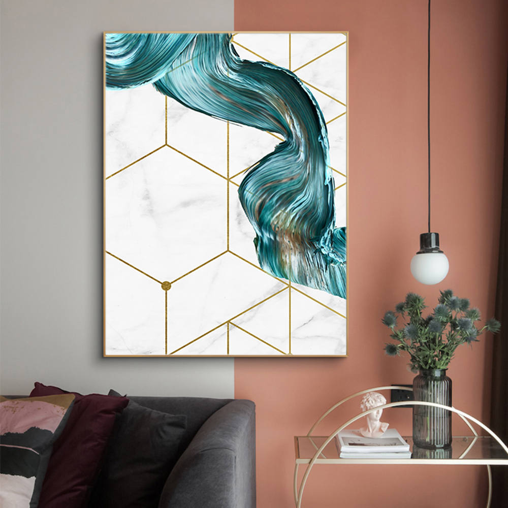 Geometric Pattern with a Splash Color