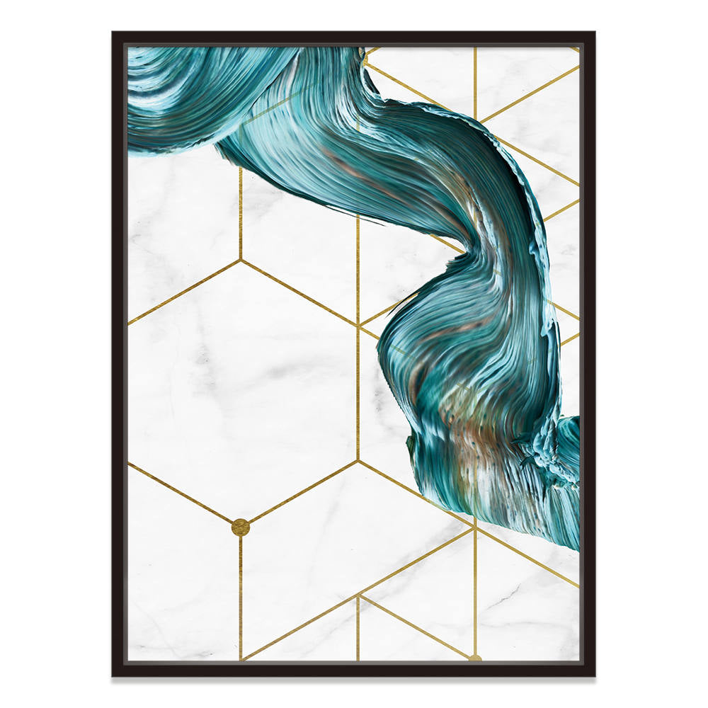 Geometric Pattern with a Splash Color