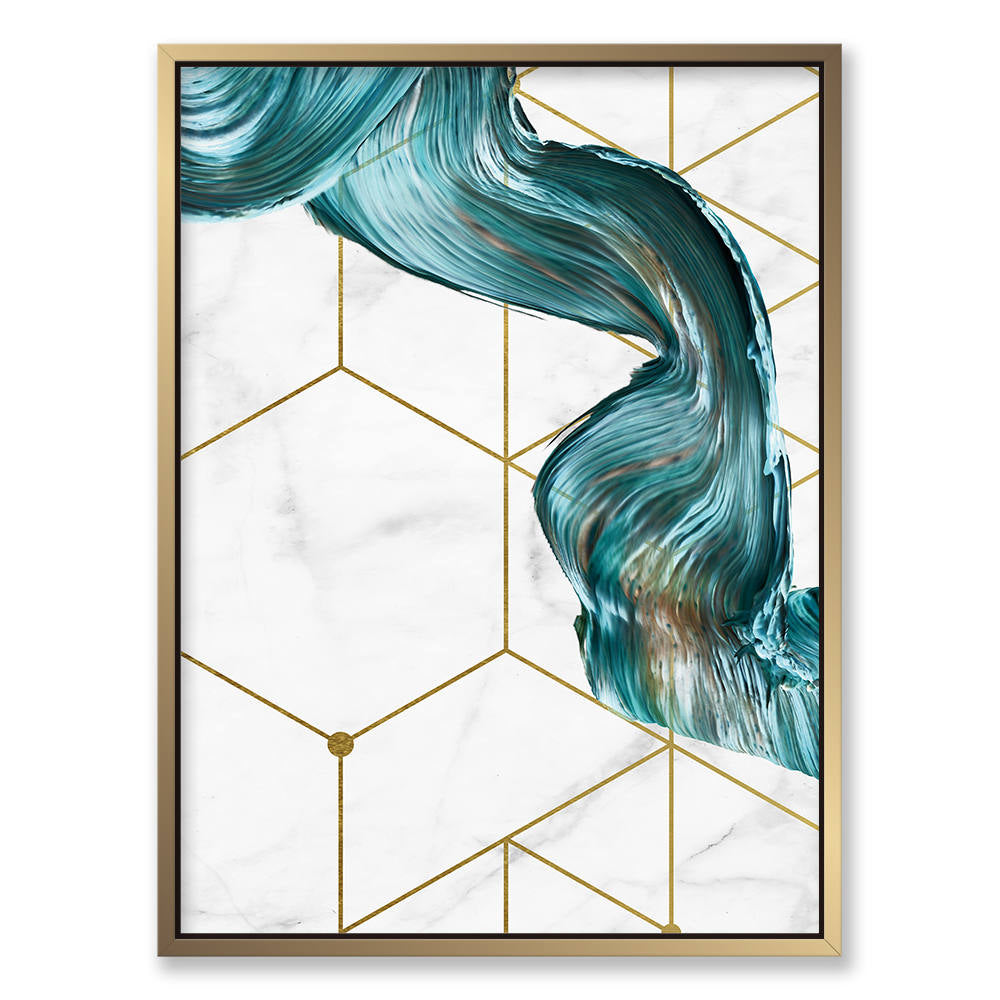 Geometric Pattern with a Splash Color