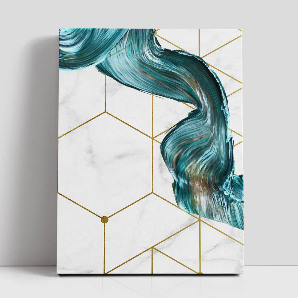 Geometric Pattern with a Splash Color