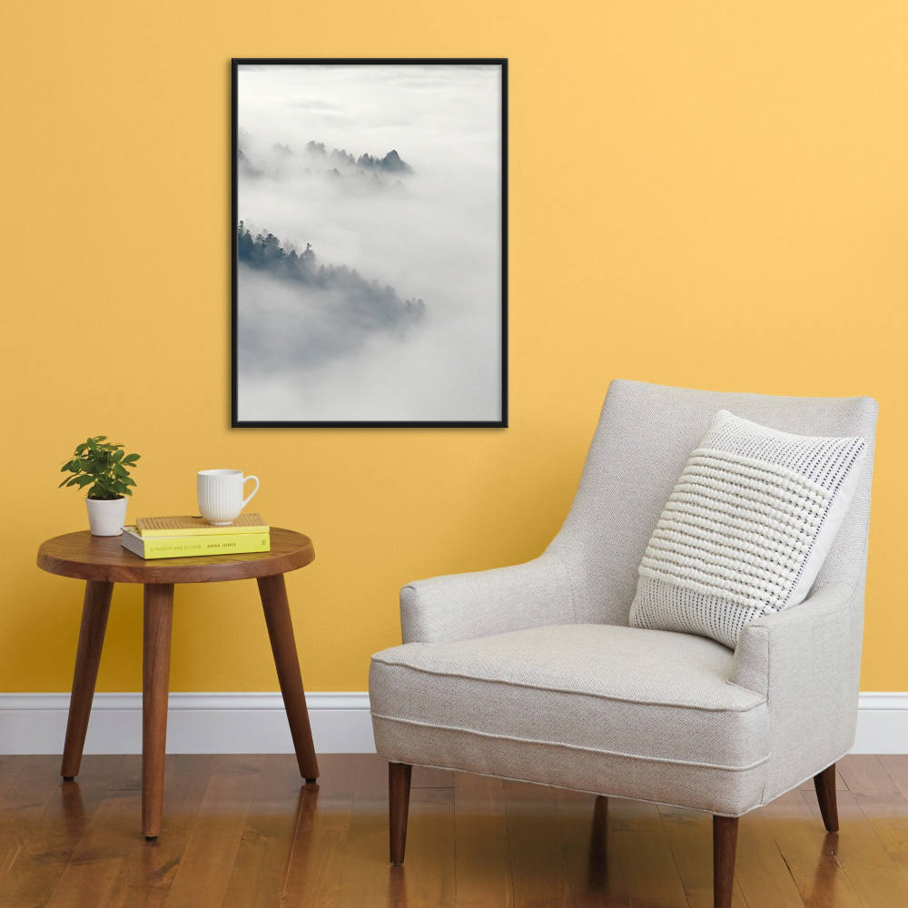 Black and White Smokey Mountain Canvas
