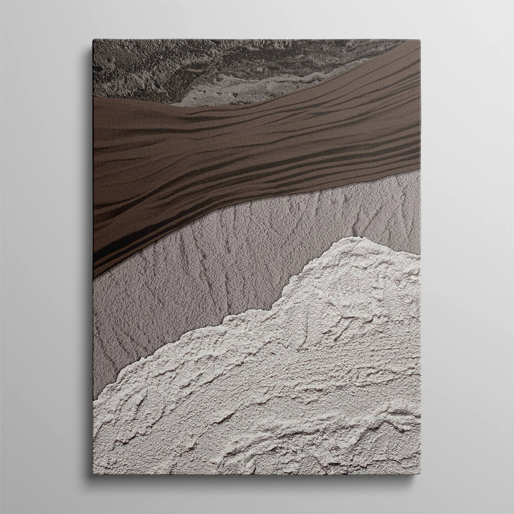 Waves of Pastel Color Oil Painting