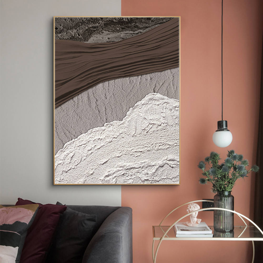 Waves of Pastel Color Oil Painting
