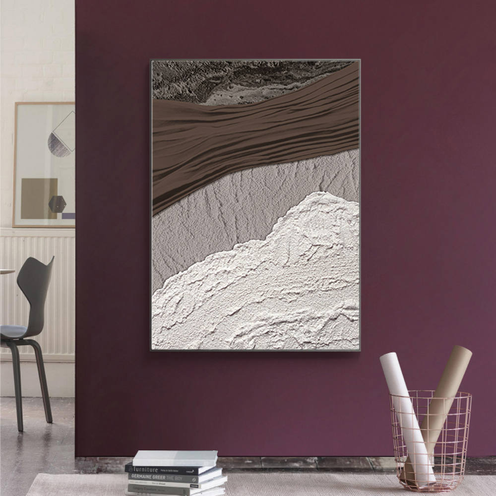 Waves of Pastel Color Oil Painting