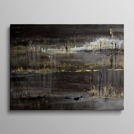 Black Acrylic Asbtract Painting