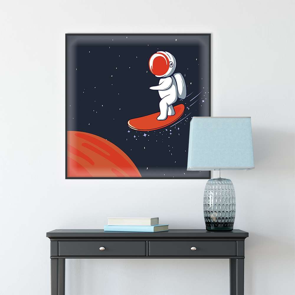 Skater Astronaut Child Room Prints