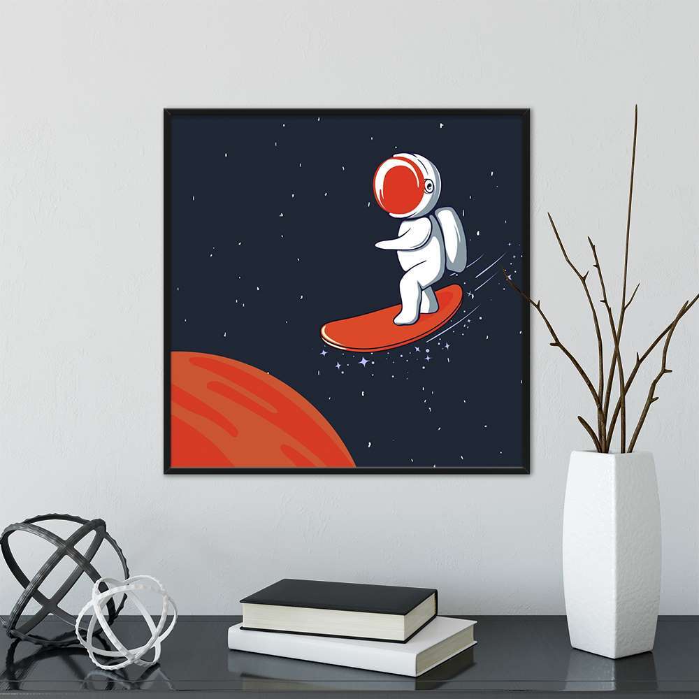Skater Astronaut Child Room Prints