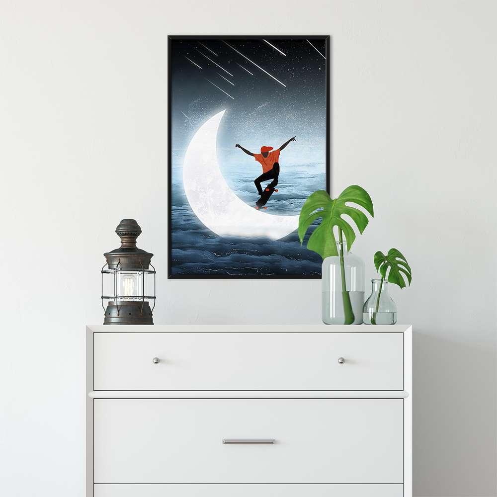 Meteor Shower Art Design Child Room Prints