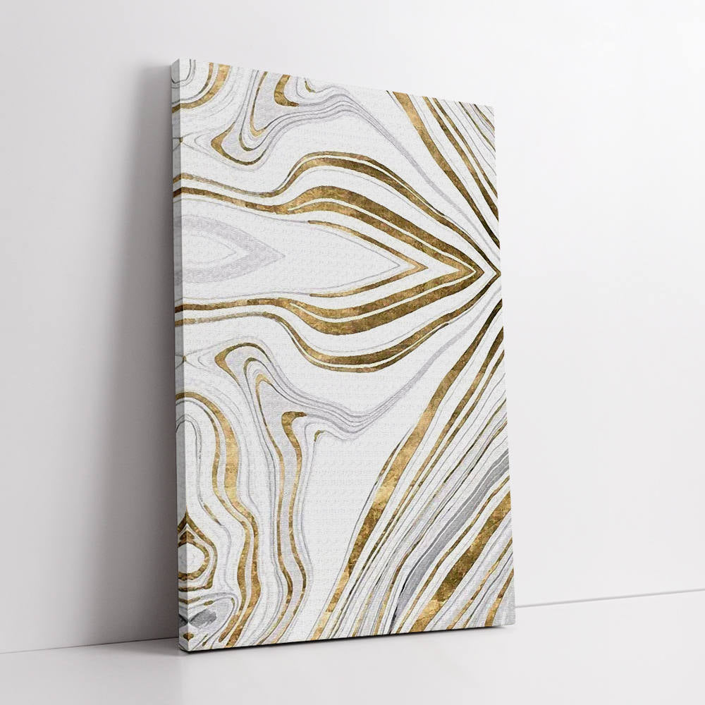 Abstract Marble Gold Canvas