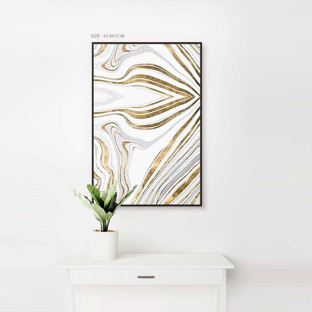 Abstract Marble Gold Canvas