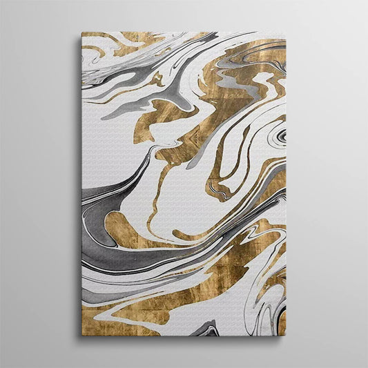 Gold Marble Abstract Acrylic Painting