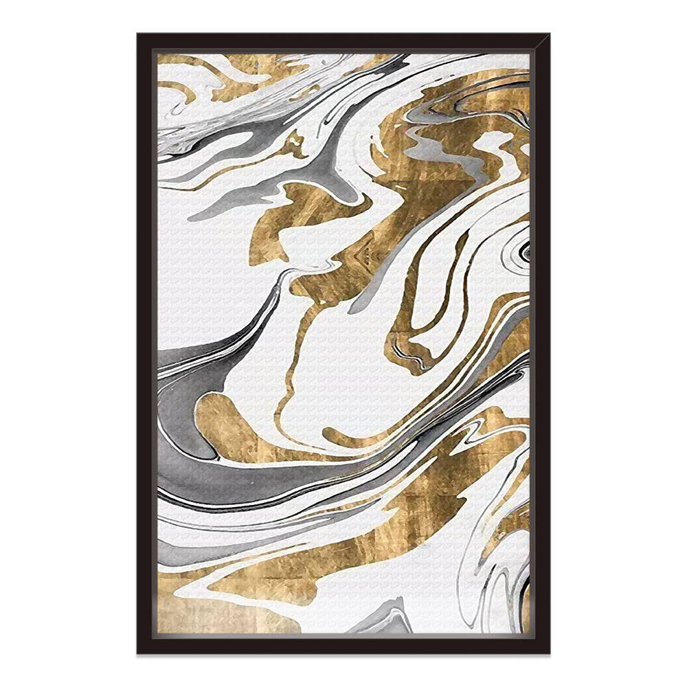 Gold Marble Abstract Acrylic Painting