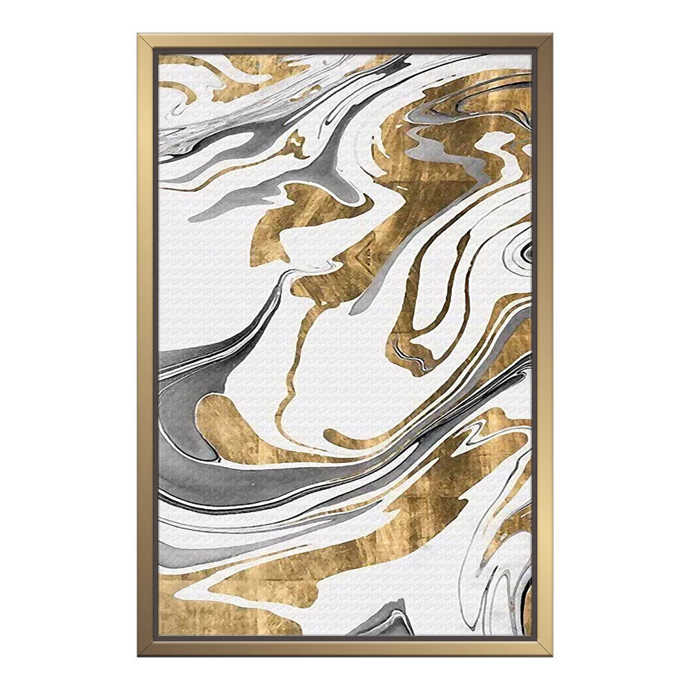 Gold Marble Abstract Acrylic Painting