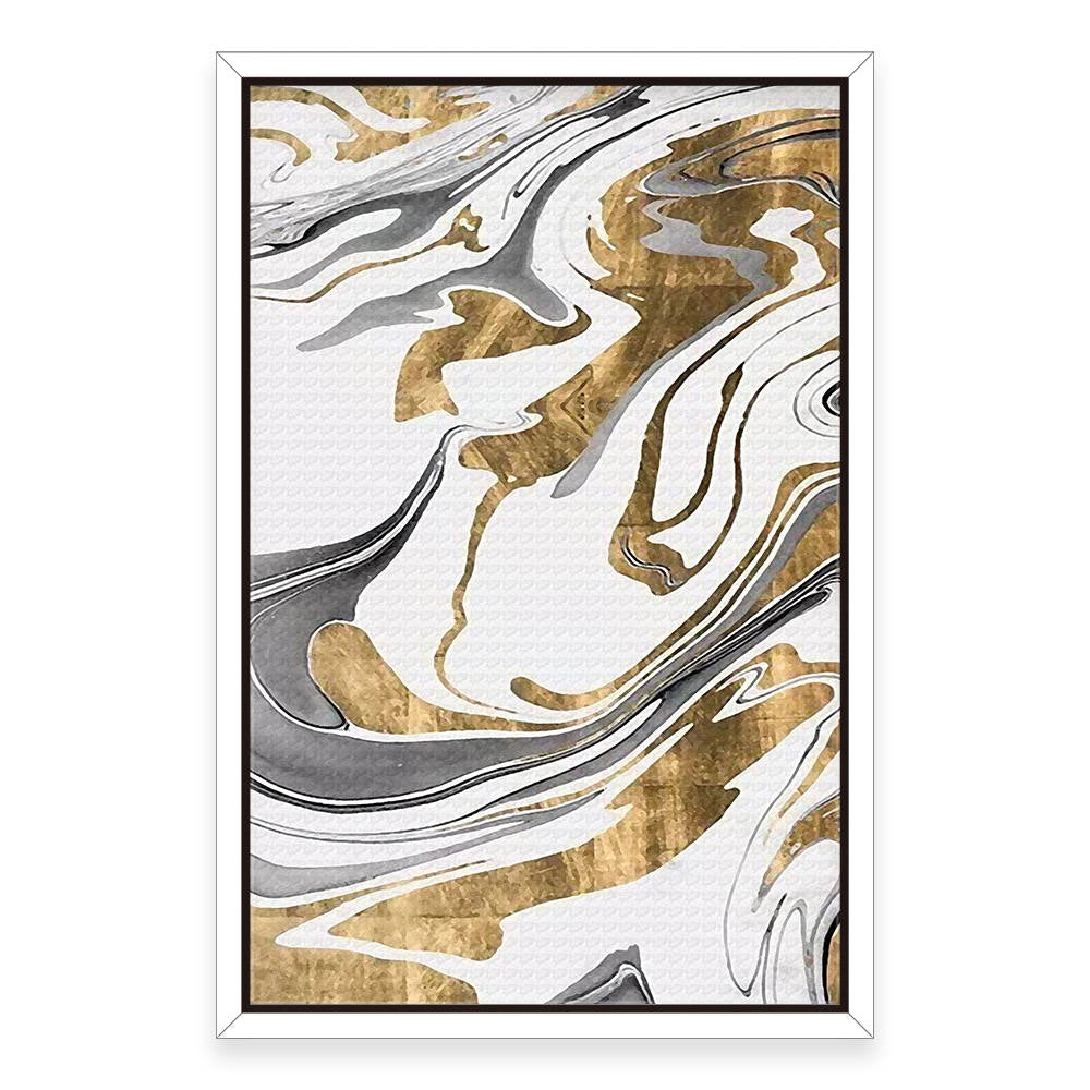 Gold Marble Abstract Acrylic Painting