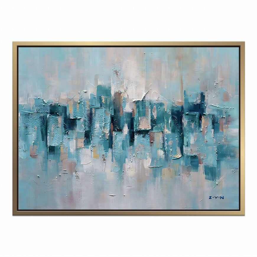 Oceanic Hues, Silken Canvas Oil Painting