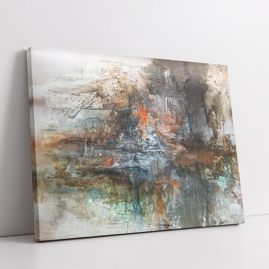 Sapphire City, Midnight Dreams Abstract Painting