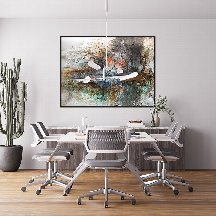 Sapphire City, Midnight Dreams Abstract Painting