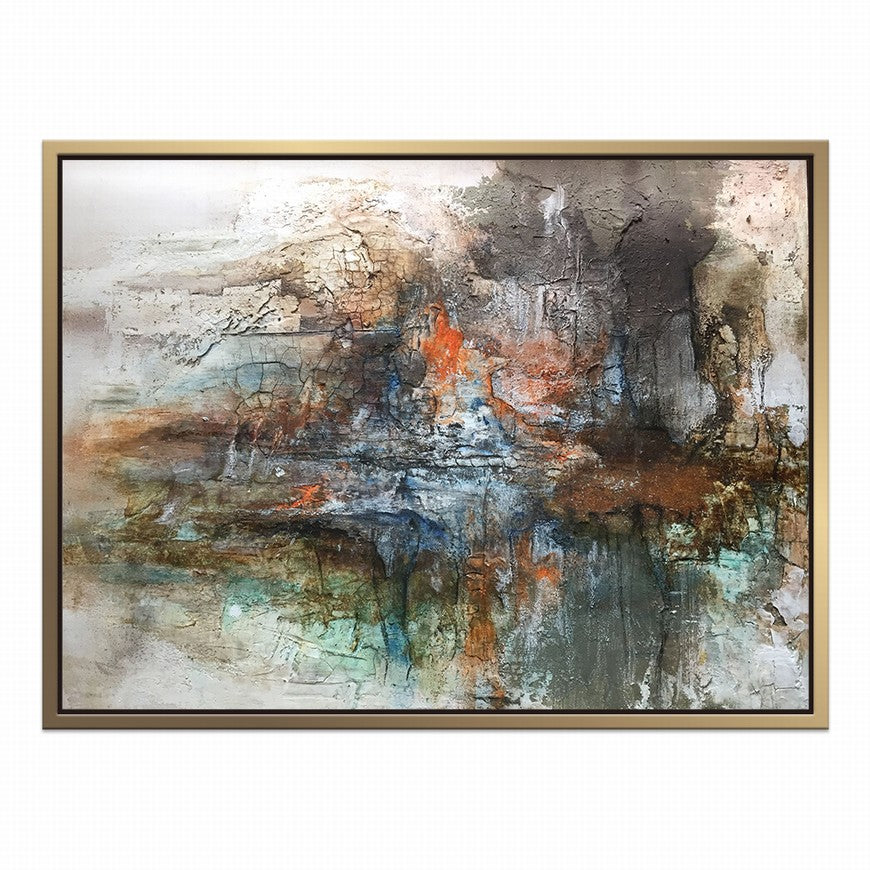 Sapphire City, Midnight Dreams Abstract Painting