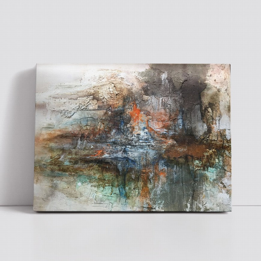 Sapphire City, Midnight Dreams Abstract Painting