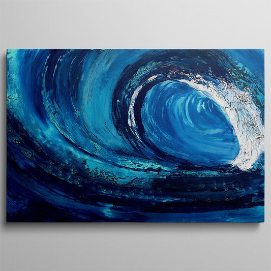 Spiraling Waves, Aquatic Ballet Canvas