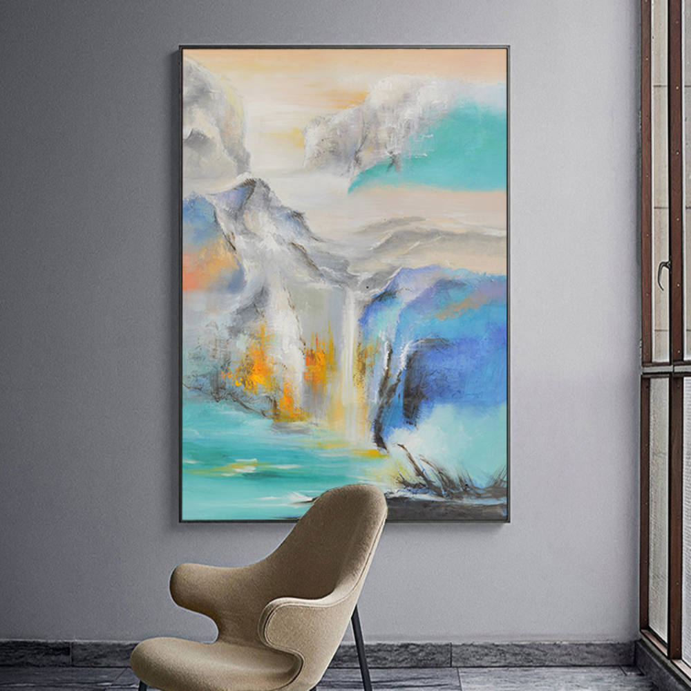 Chinese Style mountain canvas