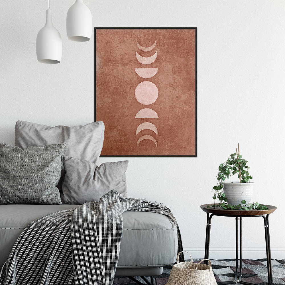 Eclipse of Day and Night Minimalist Canvas