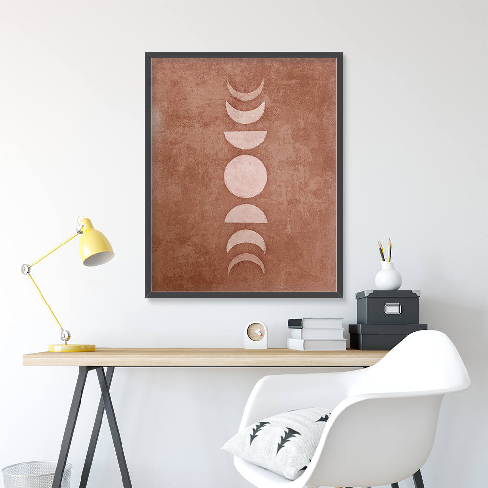 Eclipse of Day and Night Minimalist Canvas