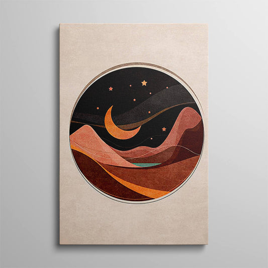 Twilight Veil Over Mountains Canvas