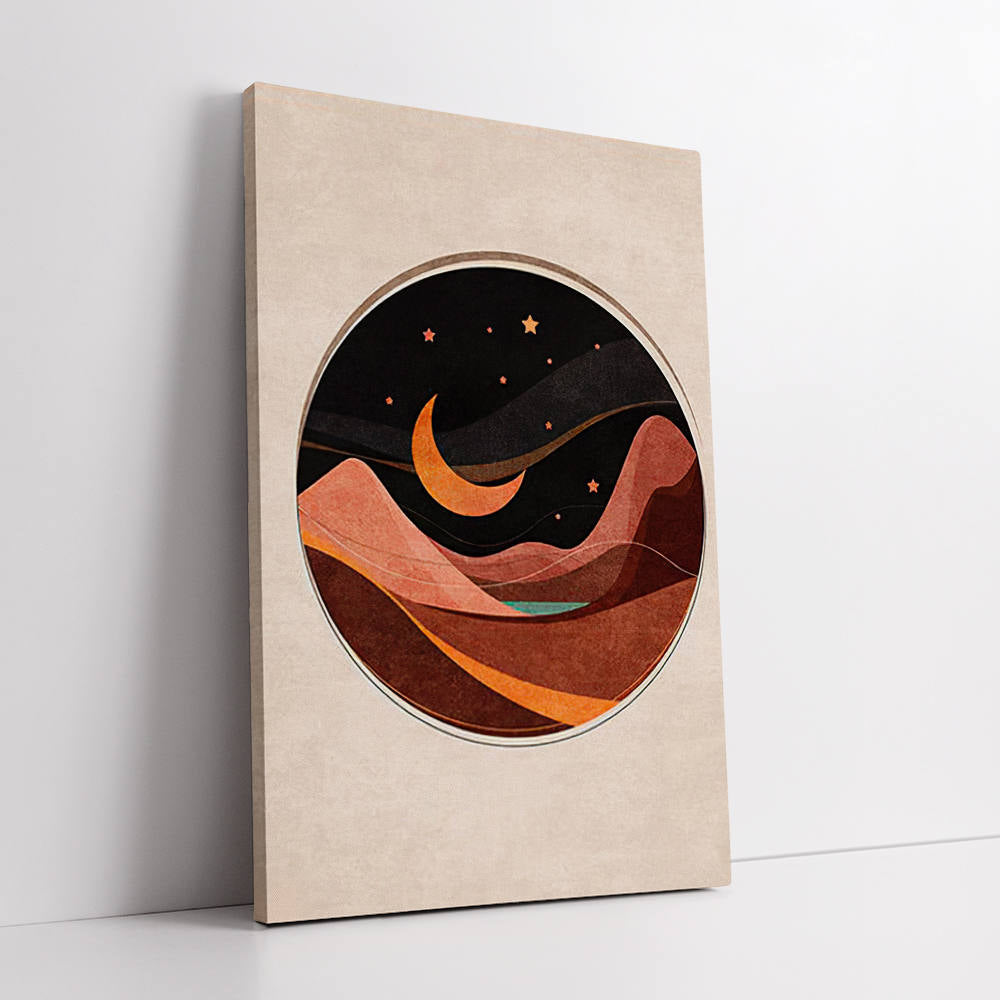 Twilight Veil Over Mountains Canvas