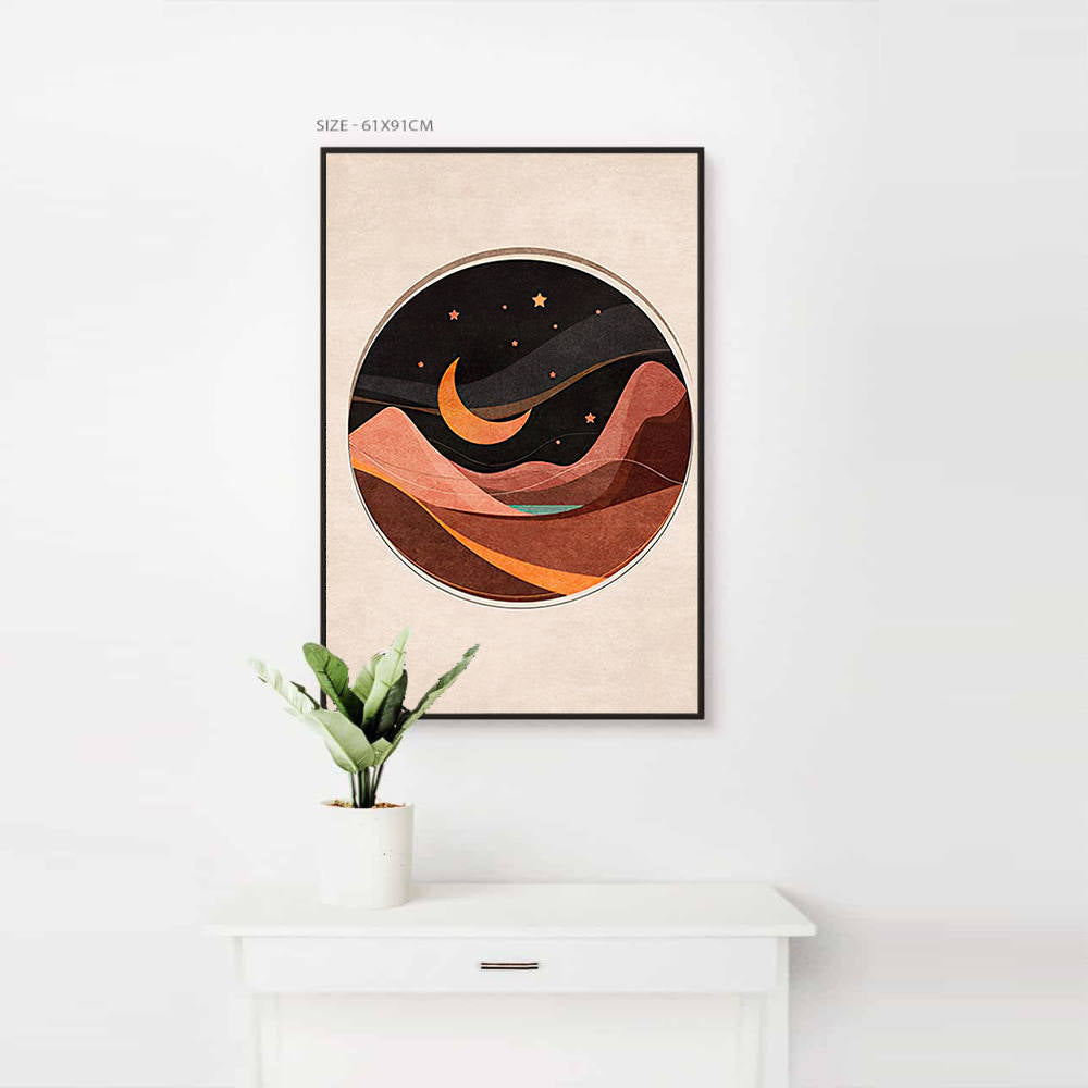 Twilight Veil Over Mountains Canvas