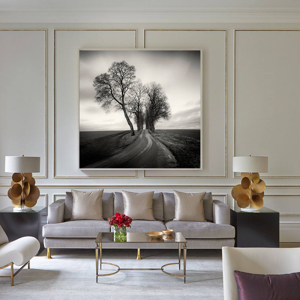 Silhouettes Whispering in Moonlit Silence Canvas