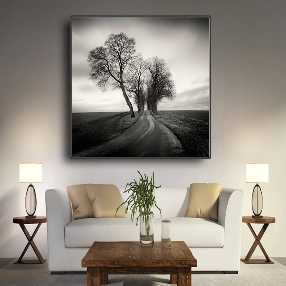 Silhouettes Whispering in Moonlit Silence Canvas