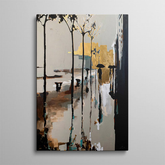 Wanderer's Path Through Beauty Canvas