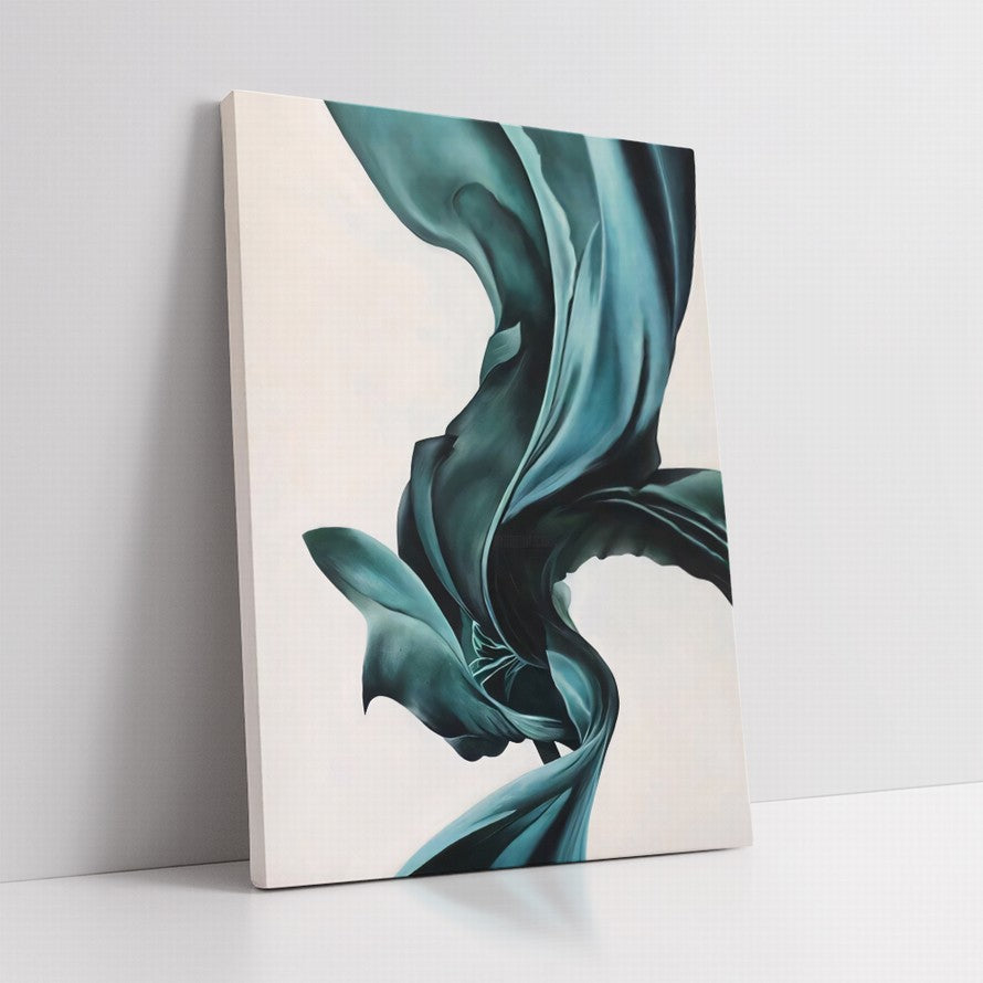 Turquoise Silk, Endless Elegance Canvas