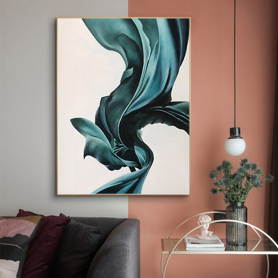 Turquoise Silk, Endless Elegance Canvas