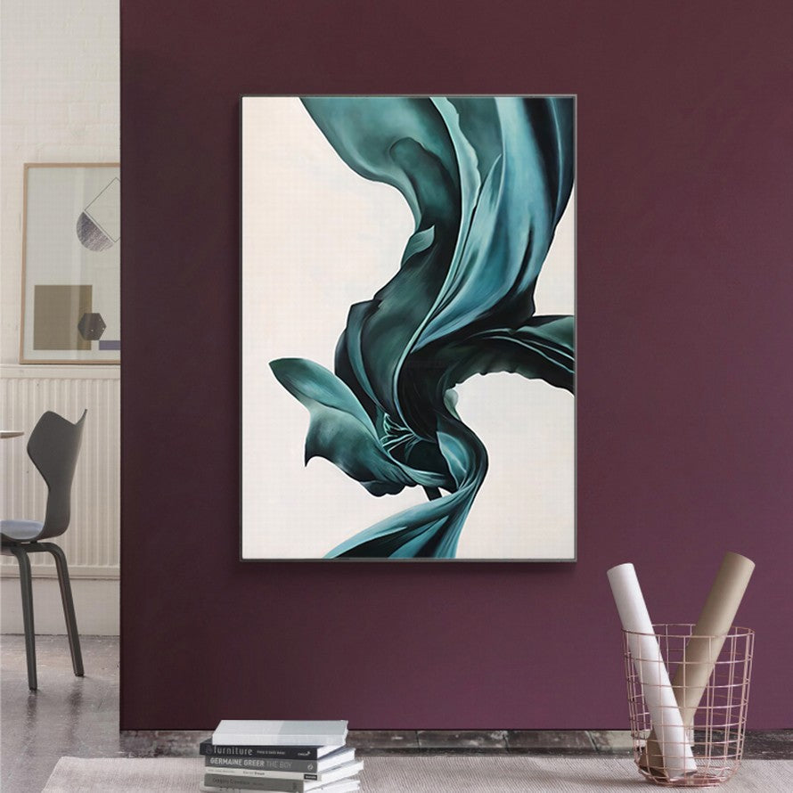 Turquoise Silk, Endless Elegance Canvas