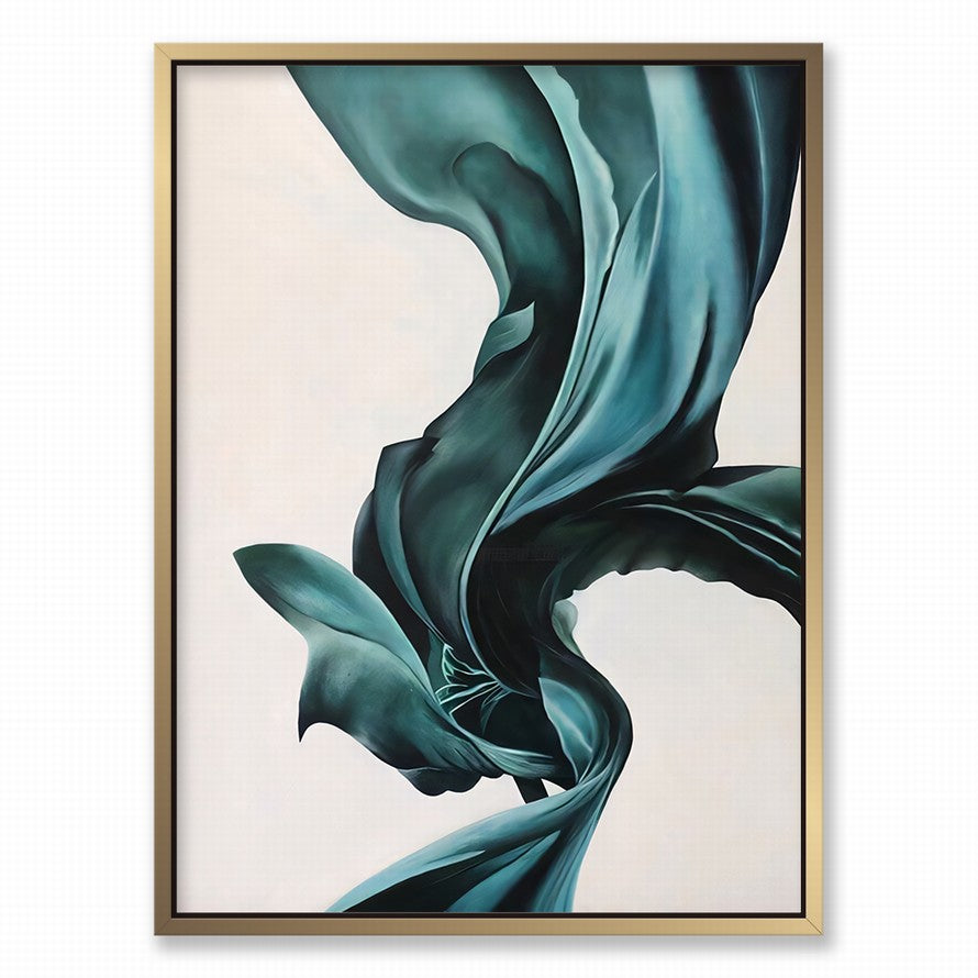 Turquoise Silk, Endless Elegance Canvas
