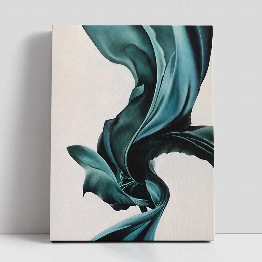 Turquoise Silk, Endless Elegance Canvas