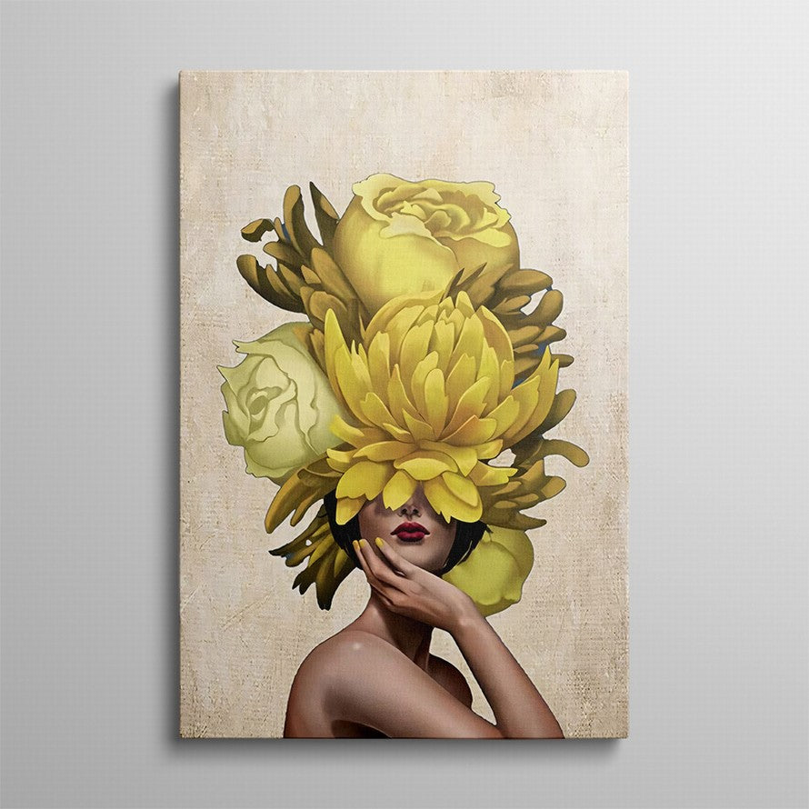 Luminous Garden of Gold Canvas