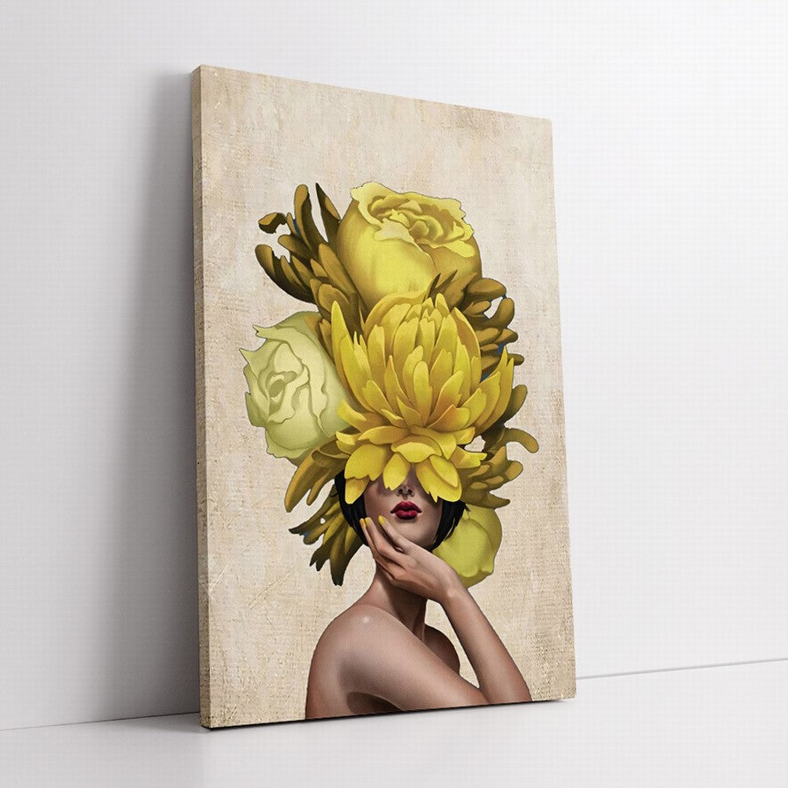 Luminous Garden of Gold Canvas