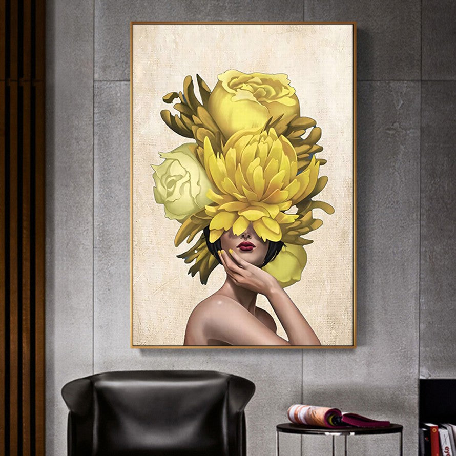 Luminous Garden of Gold Canvas