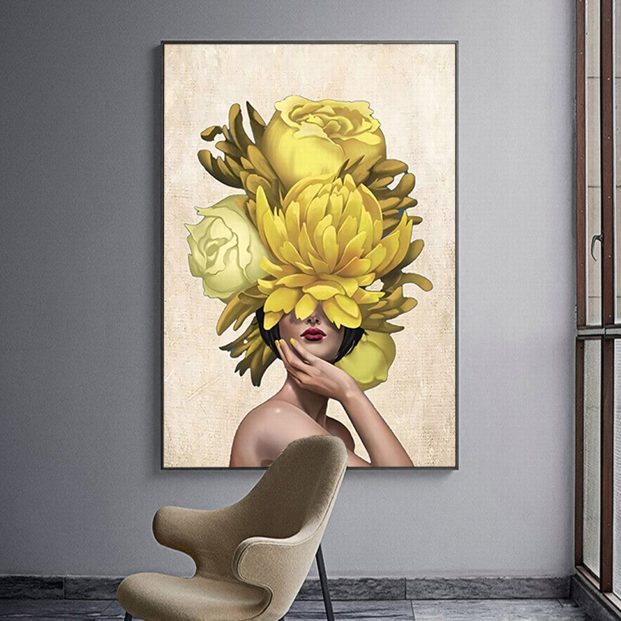 Luminous Garden of Gold Canvas