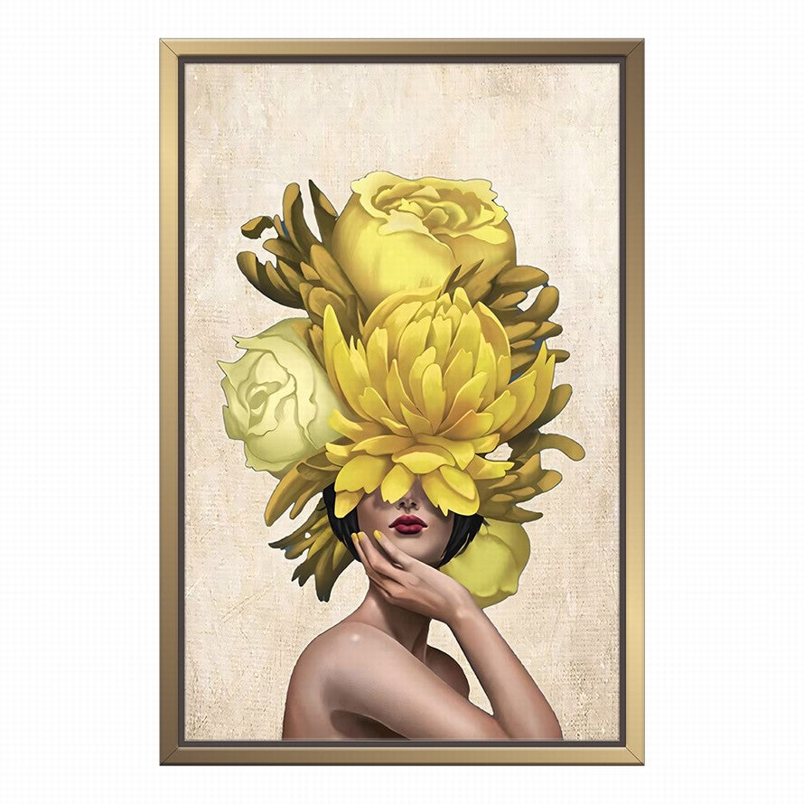 Luminous Garden of Gold Canvas