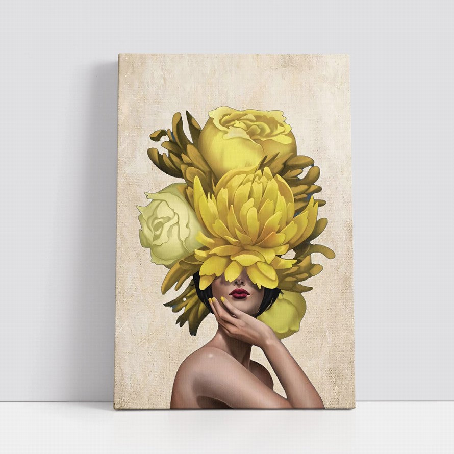 Luminous Garden of Gold Canvas