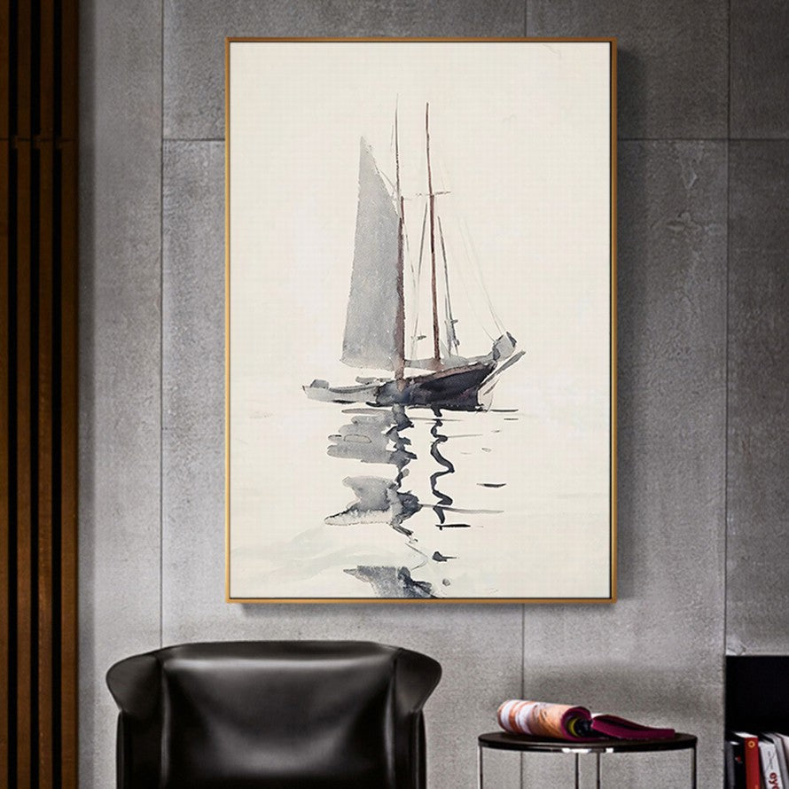 Sailing Into Shadowed Waters Wall Art