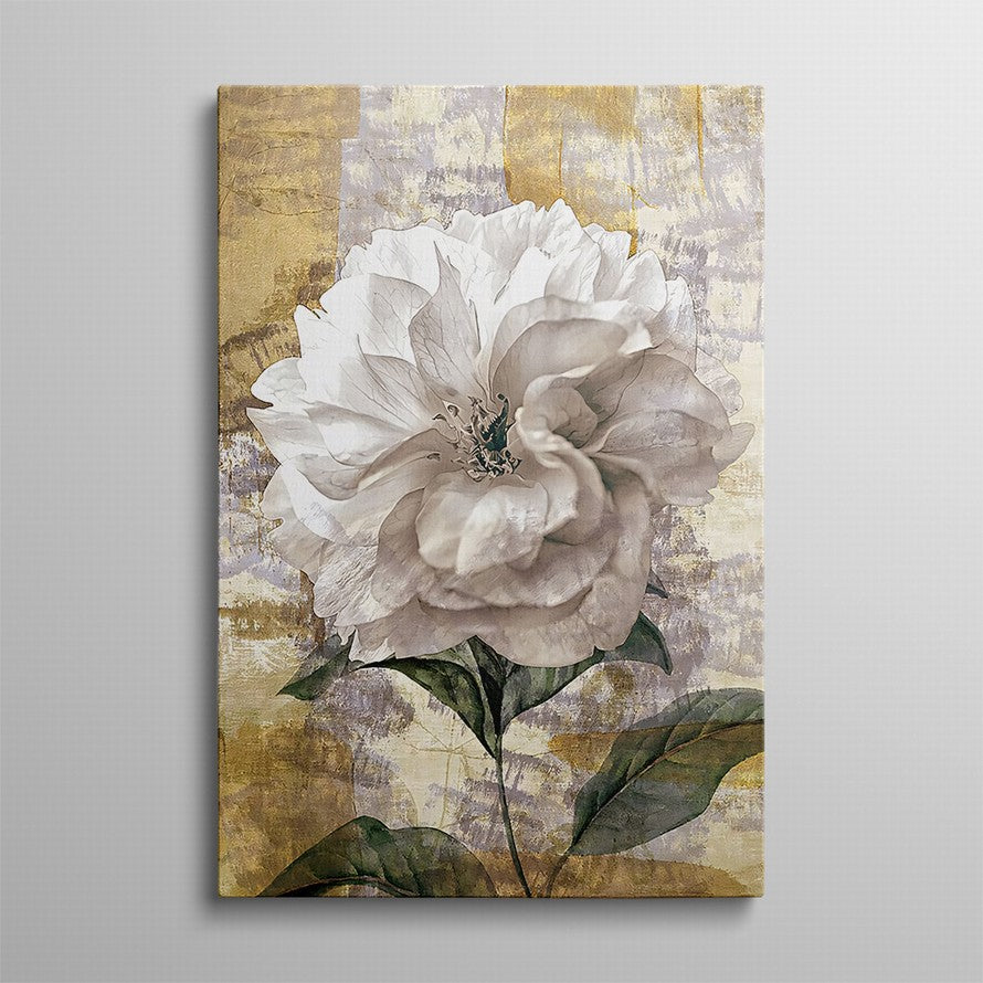 Serenity in White Petals Oil Painting