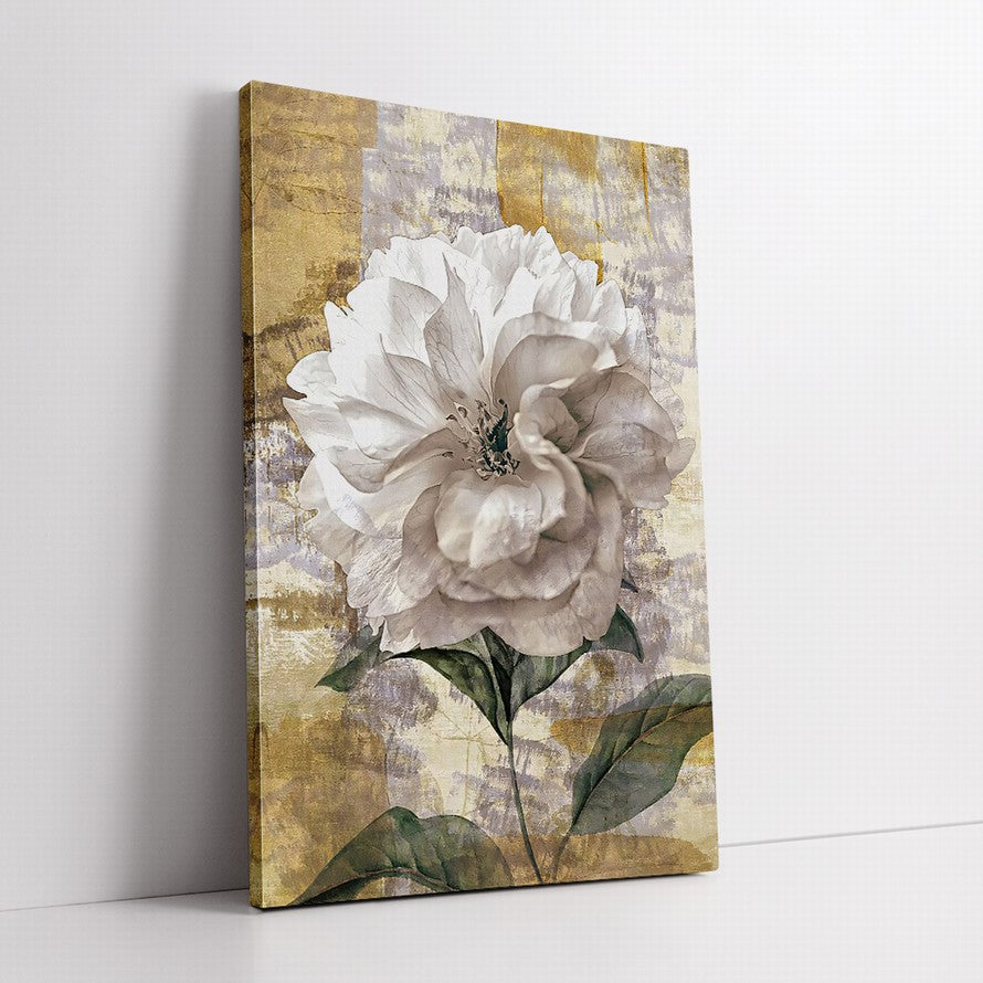Serenity in White Petals Oil Painting